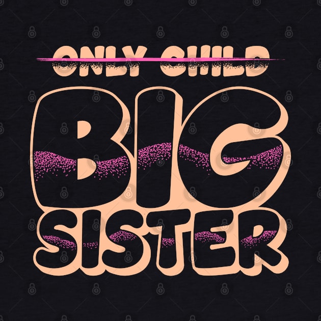 Only Child Big Sister Promoted Big Sister Announcement by Proficient Tees